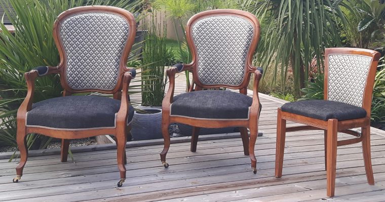 Bègles – Bordeaux Réfection complète traditionnelle fauteuil Louis Phillipe – Chaise contemporaine